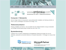 Tablet Screenshot of ambrosius.com